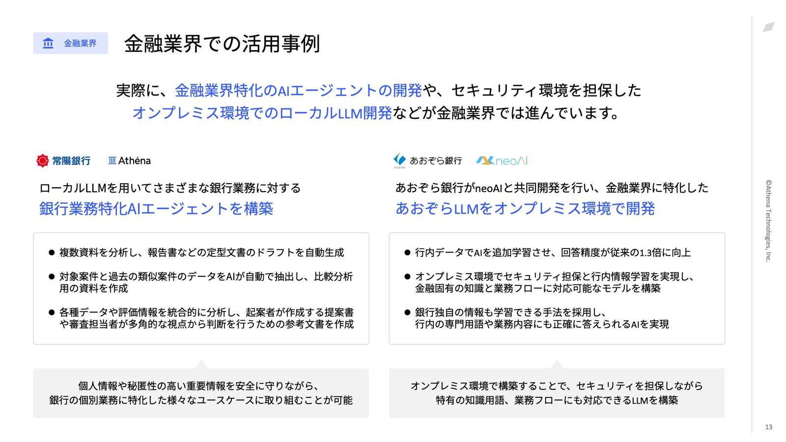 ローカルLLMの活用事例集 - スライド 2